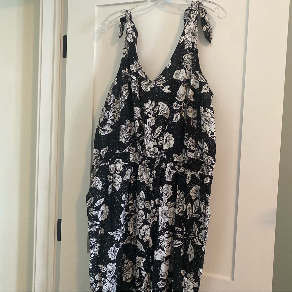 [#56] Floral Print Jumpsuit (Size 18)